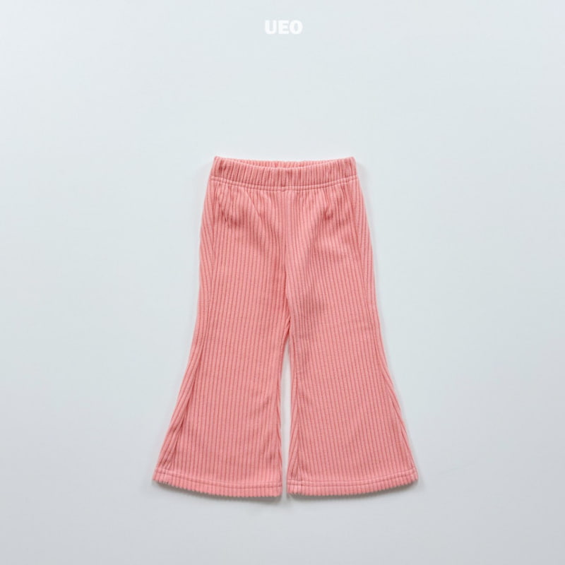 U Eo - Korean Children Fashion - #prettylittlegirls - Ribbed Fleece Bootcut Pants - 7