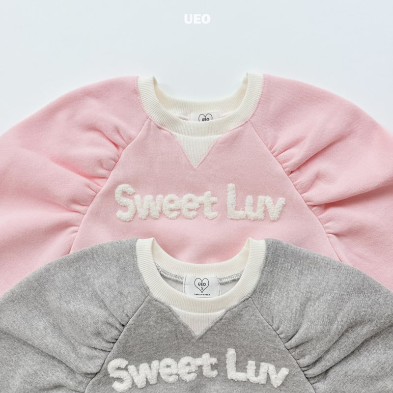 U Eo - Korean Children Fashion - #prettylittlegirls - Sweet Love Shirring Sweatshirt - 3