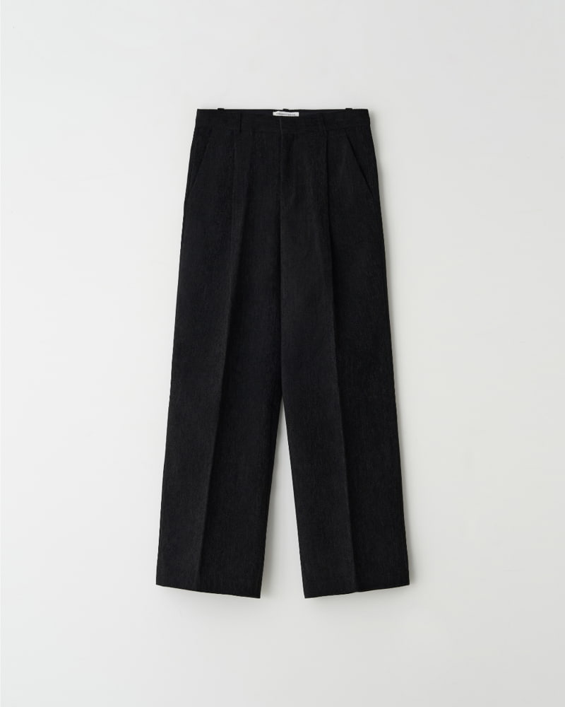 Understanding - Korean Women Fashion - #momslook - Twill Corduroy Velvet One Tuck Trousers - 6