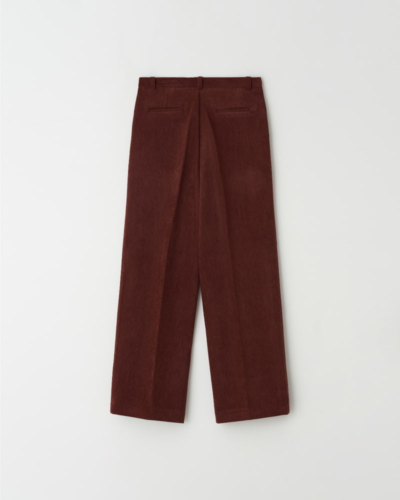 Understanding - Korean Women Fashion - #momslook - Twill Corduroy Velvet One Tuck Trousers - 8