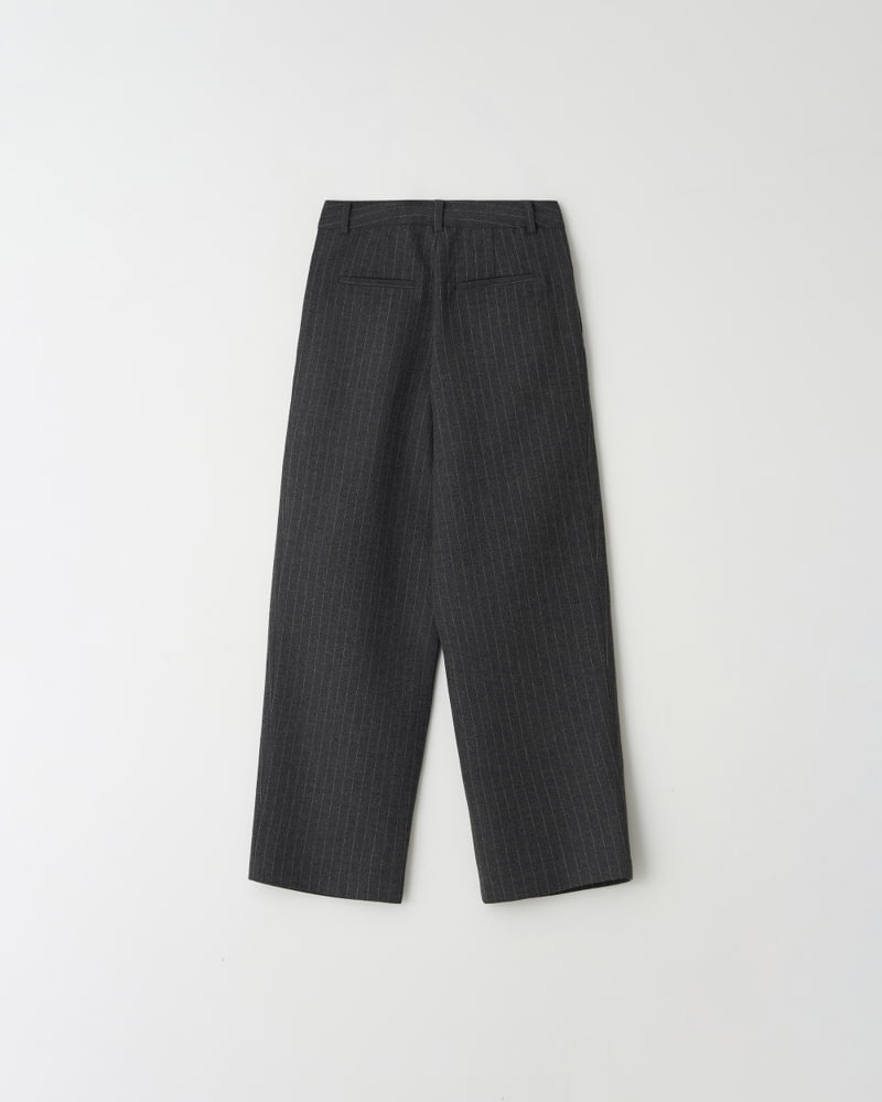 Understanding - Korean Women Fashion - #vintageinspired - Build Stripe Pintuck Slacks - 11