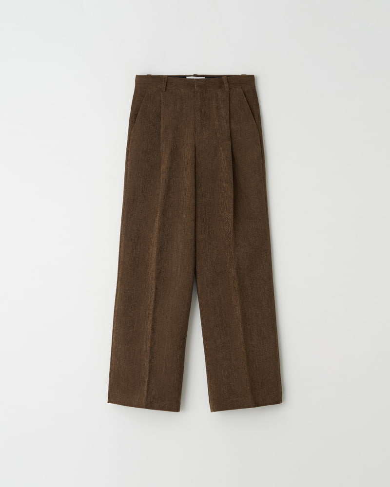 Understanding - Korean Women Fashion - #womensfashion - Twill Corduroy Velvet One Tuck Trousers - 5