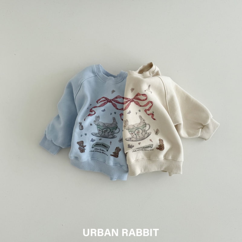 Urban Rabbit - Korean Children Fashion - #discoveringself - Black Tea Rabbit Sweatshirt
