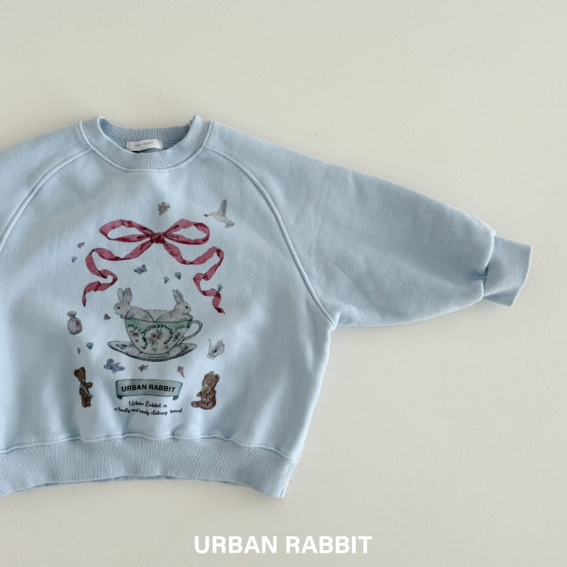 Urban Rabbit - Korean Children Fashion - #littlefashionista - Black Tea Rabbit Sweatshirt - 7