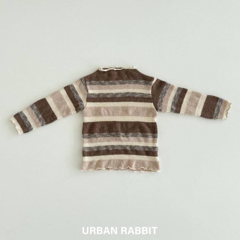 Urban Rabbit - Korean Children Fashion - #Kfashion4kids - Stripe Slim Mockneck Tee - 4