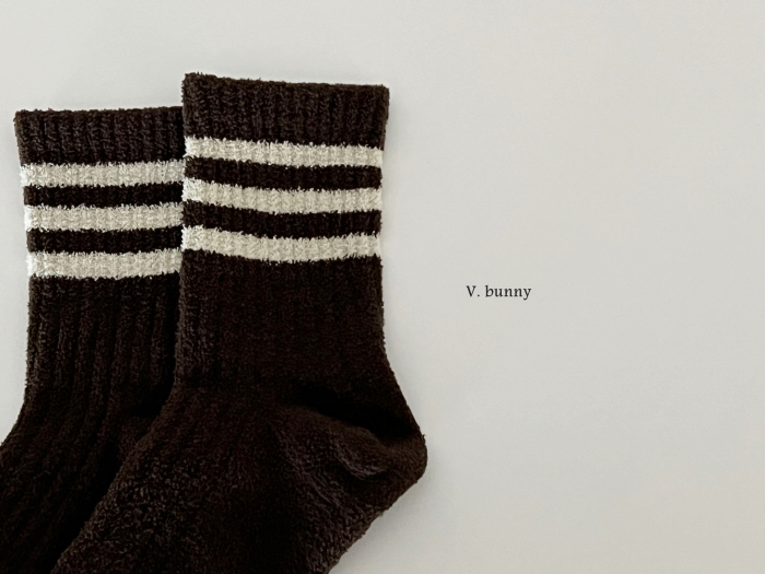 V Bunny - Korean Children Fashion - #kidsshorts - Stripe M Socks Set - 10