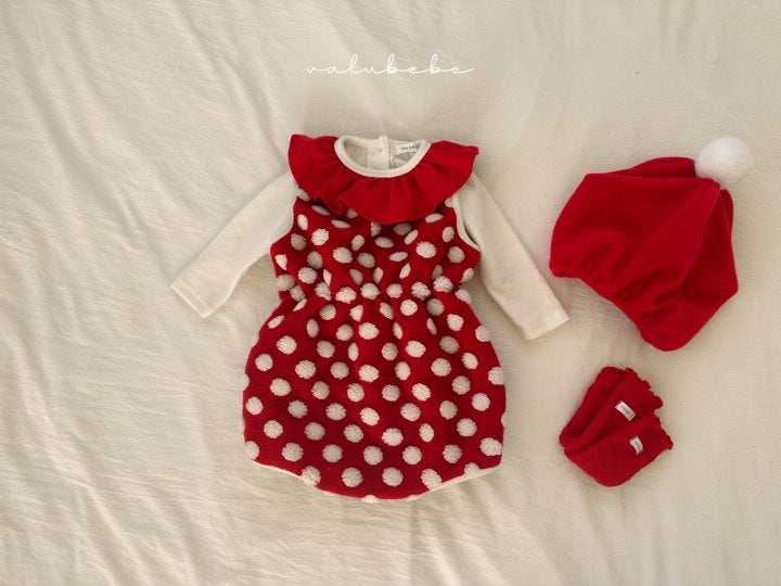 Valu Bebe - Korean Baby Fashion - #babylifestyle - Christmas Frill Tee - 3