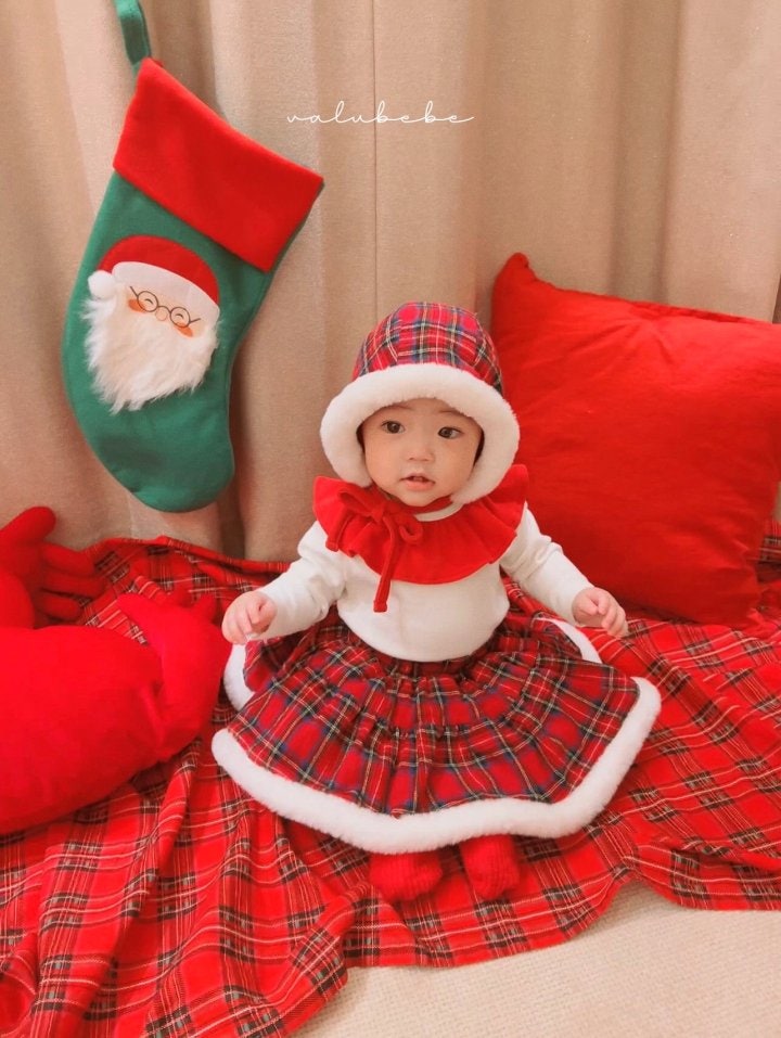 Valu Bebe - Korean Baby Fashion - #onlinebabyshop - Christmas Frill Tee - 10