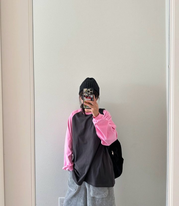 Via - Korean Women Fashion - #womensfashion - Raglan Tee - 3