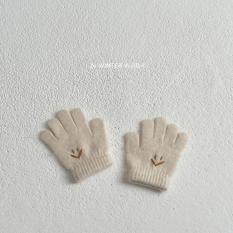 Vivid I - Korean Children Fashion - #kidzfashiontrend - Smile Finger Gloves - 4