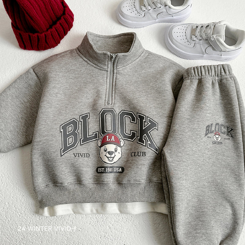 Vivid I - Korean Children Fashion - #designkidswear - Winter Block Anorak Top Bottom Set - 12