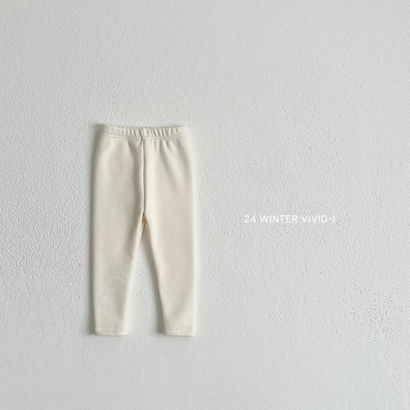 Vivid I - Korean Children Fashion - #discoveringself - Warm Fleece Basic Leggings - 4