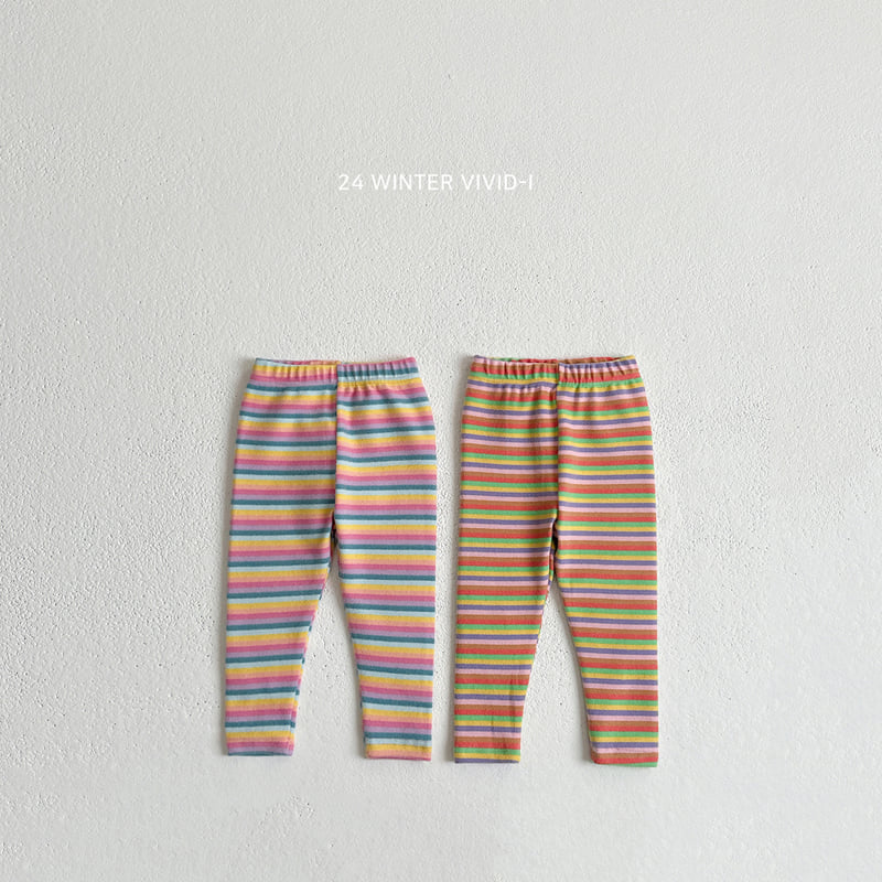 Vivid I - Korean Children Fashion - #fashionkids - Winter Rainbow Leggings
