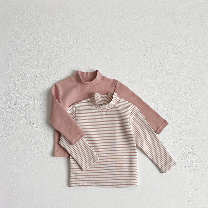 Vivid I - Korean Children Fashion - #fashionkids - Basic Turtleneck Tee Set - 4