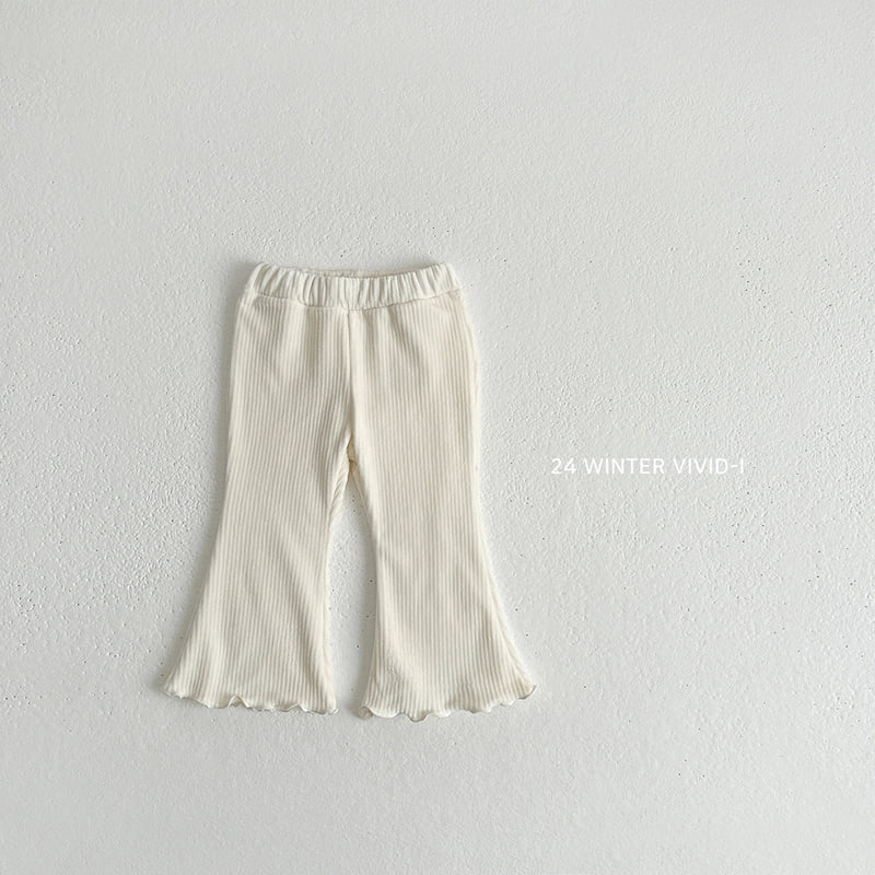 Vivid I - Korean Children Fashion - #kidsstore - Ribbed Pants - 6