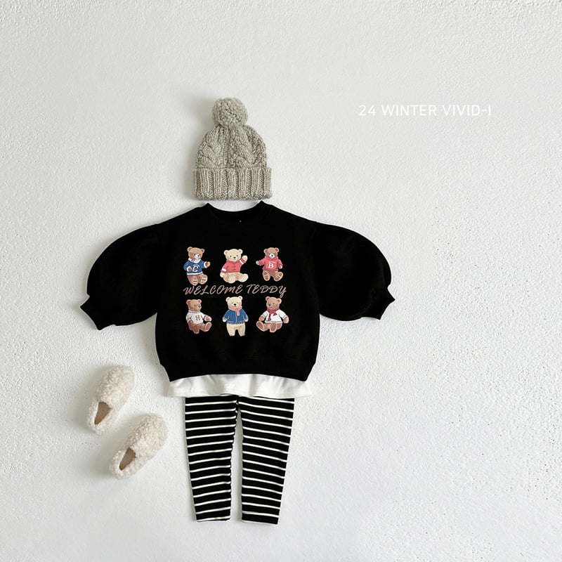 Vivid I - Korean Children Fashion - #littlefashionista - Warm Stripe Leggings - 10