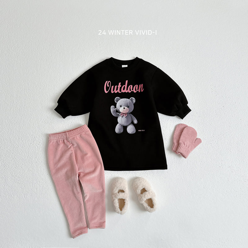 Vivid I - Korean Children Fashion - #magicofchildhood - Mink Ribbed Leggings - 12