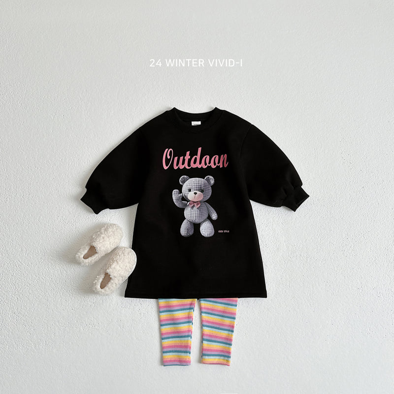 Vivid I - Korean Children Fashion - #prettylittlegirls - Winter Rainbow Leggings - 9