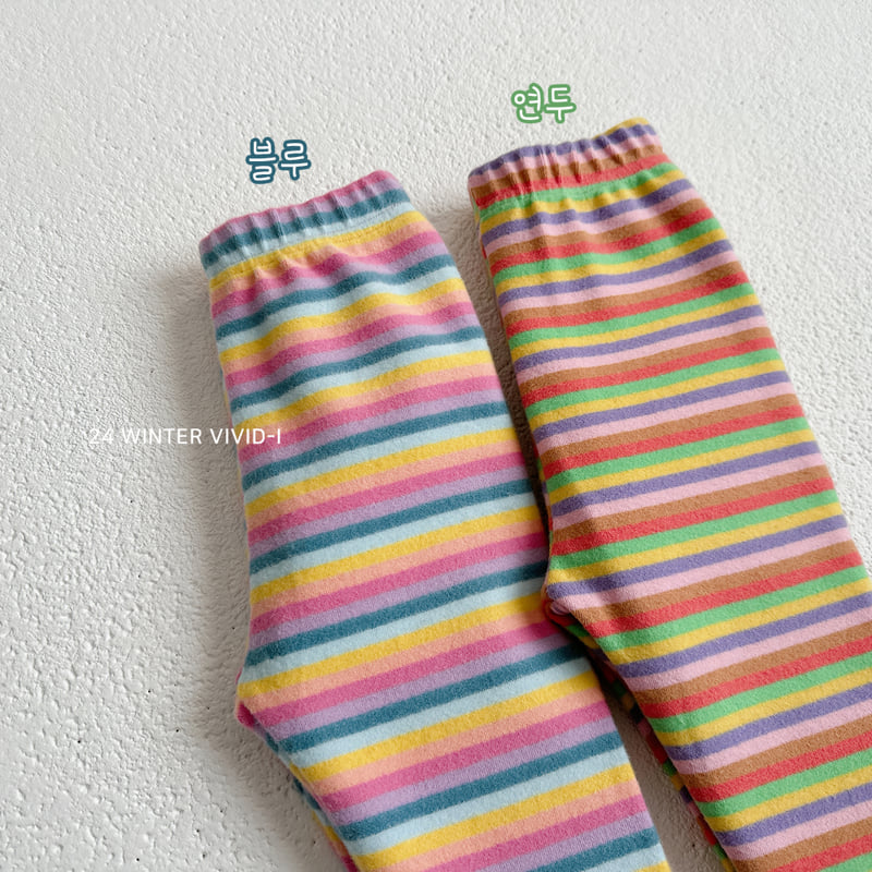 Vivid I - Korean Children Fashion - #stylishchildhood - Winter Rainbow Leggings - 12