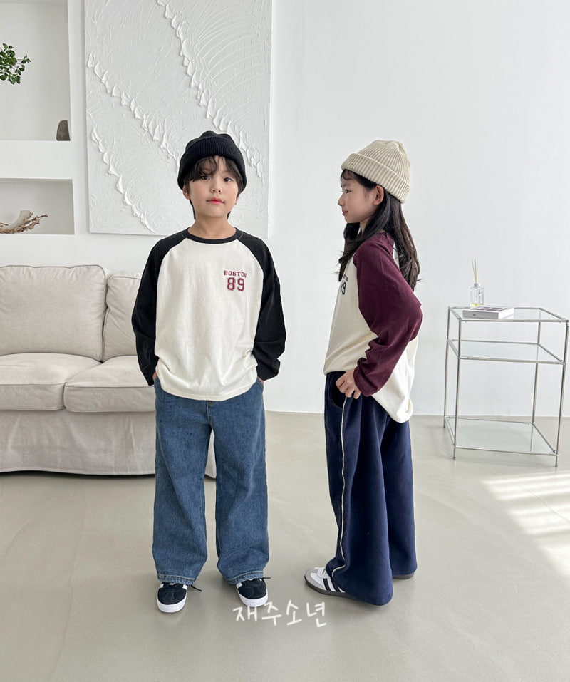 Witty Boy - Korean Children Fashion - #discoveringself - Boston Raglan Tee - 6