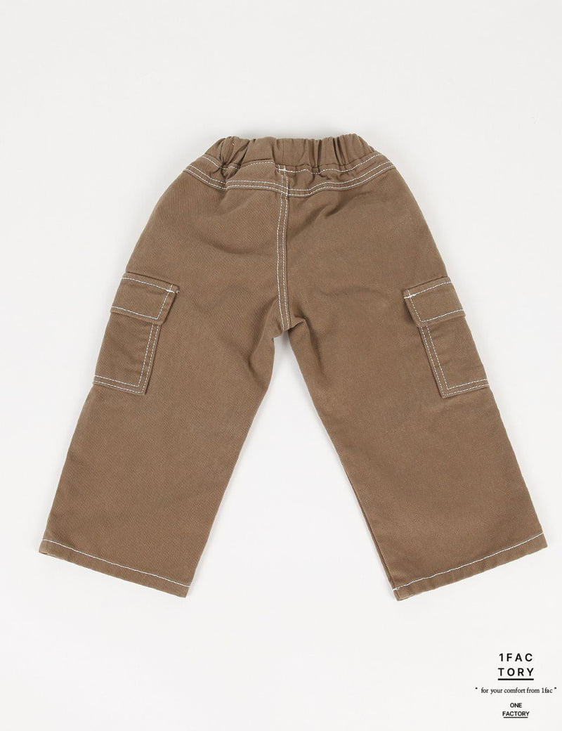 1 Fac - Korean Children Fashion - #kidsstore - Peach Peach Wide Cargo Pants - 5