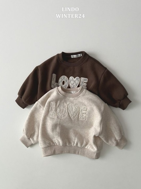 Love Lace Patch Sweatshirts