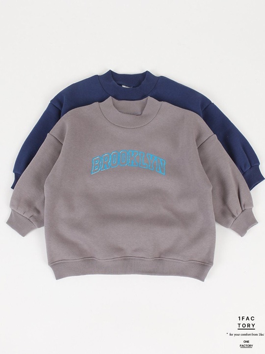 Brooklyn Mini Logo Peach Sweatshirts