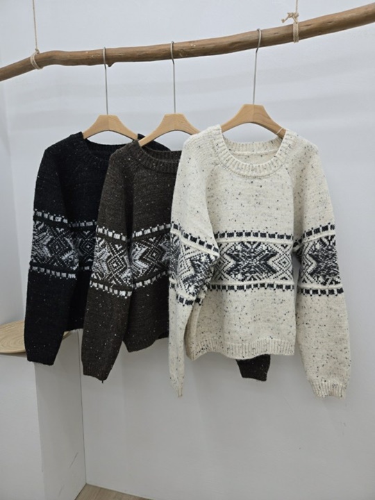 Snowflake Round Knit