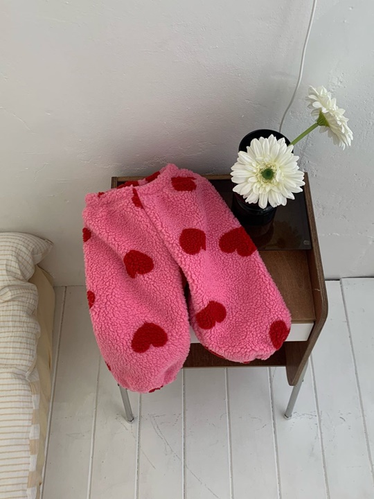 Heart Fleece Pants