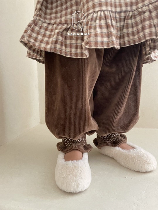 Embroidery Ribbed Pants Embroidery Ribbed Pants