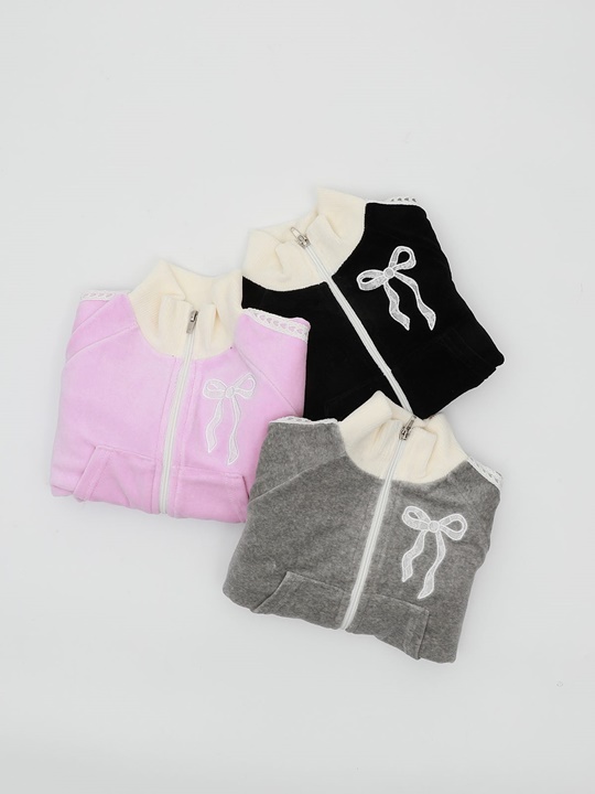 Ribbon Veloa Zip-up Jacket Ribbon Veloa Zip-up Jacket