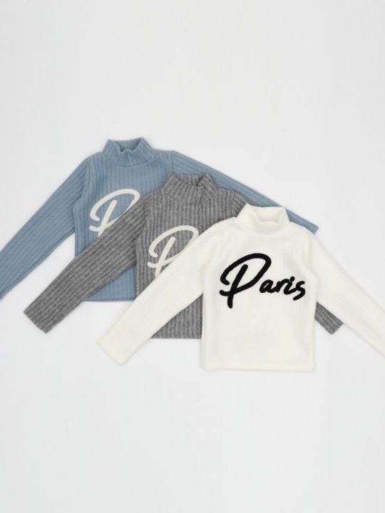 Paris Knit Turtleneck Tee Paris Knit Turtleneck Tee