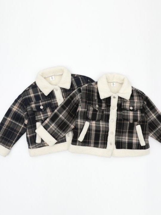 Check Fleece Jacket