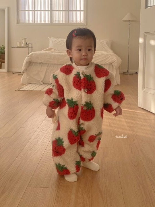 Bebe Strawberry Jam Coveralls