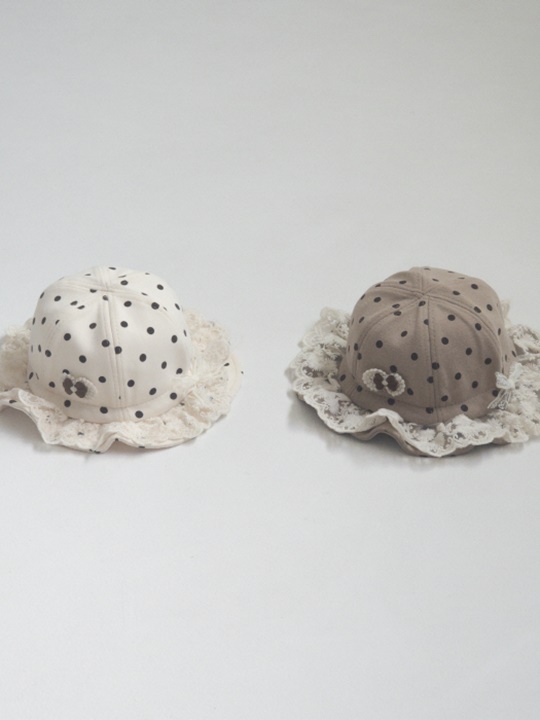 Dot Frill Bucket Hat