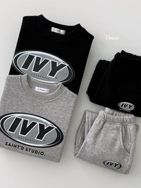 Ivy Fleece Jogger Top Bottom Set Ivy Fleece Jogger Top Bottom Set