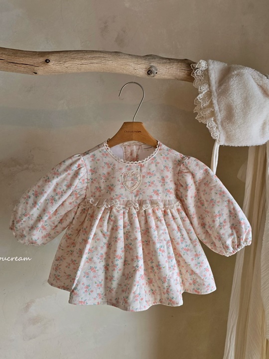 Floral Padding One-piece