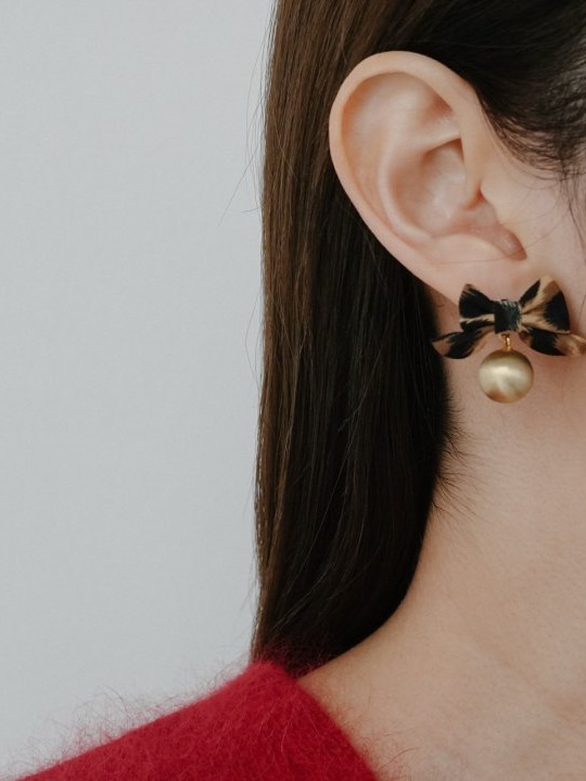 Golden Ball Leopard Earrings Golden Ball Leopard Earrings