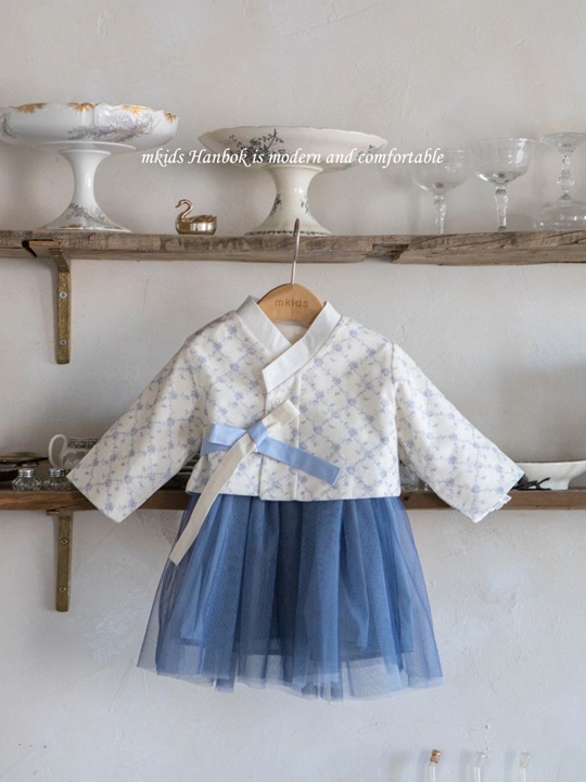 Blue Plum Blossom One-piece Set Blue Plum Blossom One-piece Set