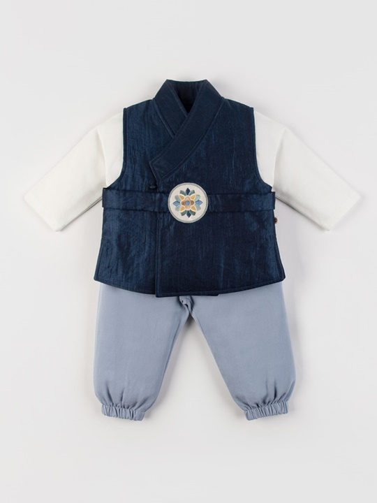 Gaonnuri Vest Top Bottom Baby Boy Hanbok Set Gaonnuri Vest Top Bottom Baby Boy Hanbok Set