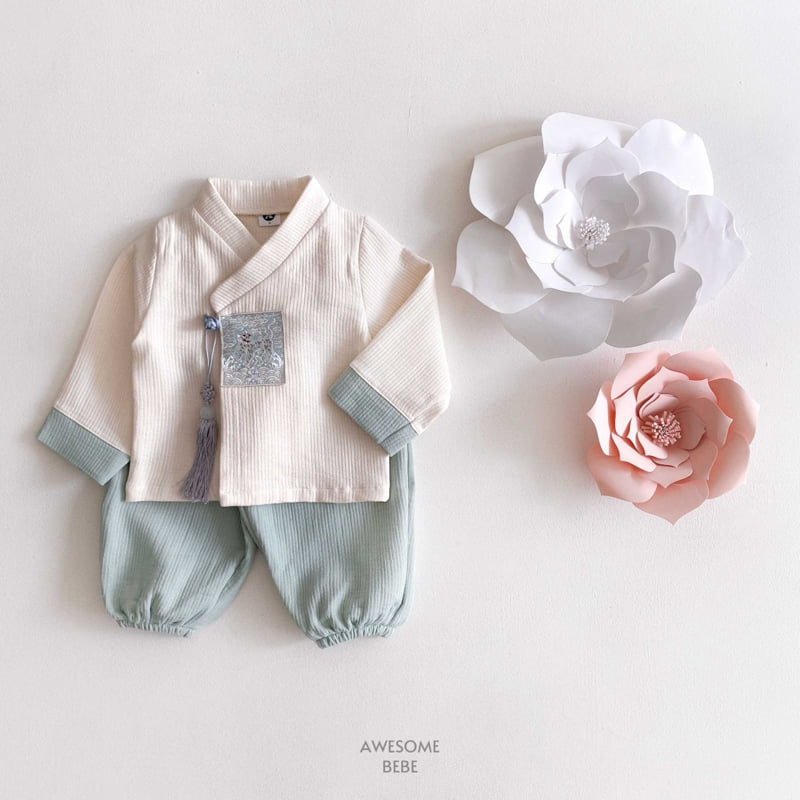 Awesome Bebe - Korean Children Fashion - #littlefashionista - Haechi Embroidery Boys Hanbok