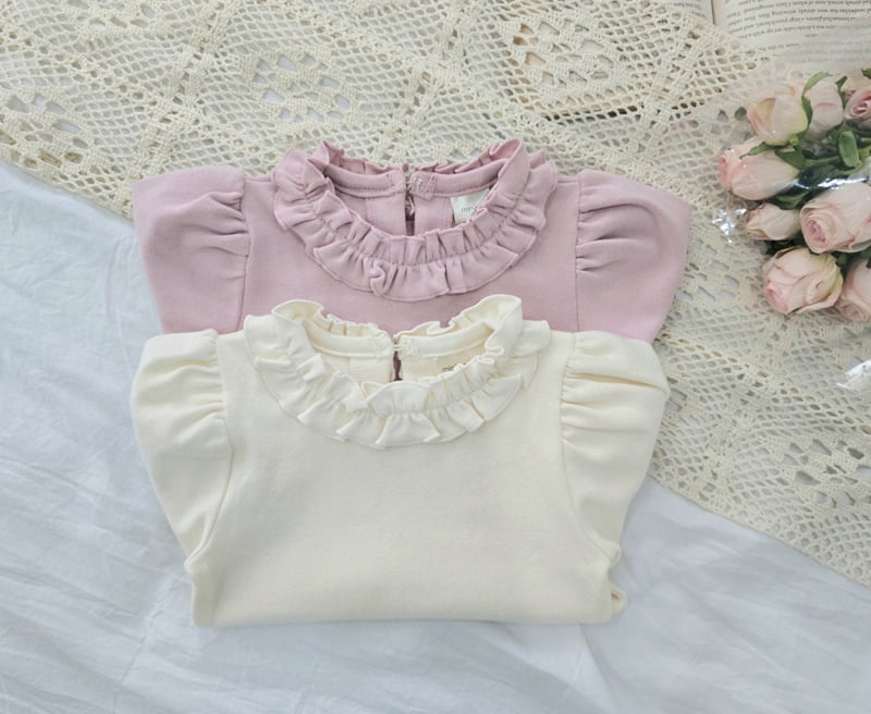 Bbb - Korean Children Fashion - #kidzfashiontrend - Neck Frill Tee - 3