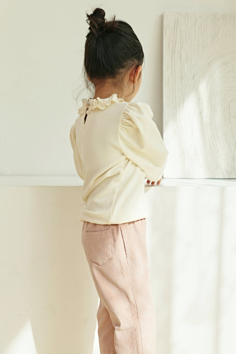 Bbb - Korean Children Fashion - #todddlerfashion - Neck Frill Tee - 9