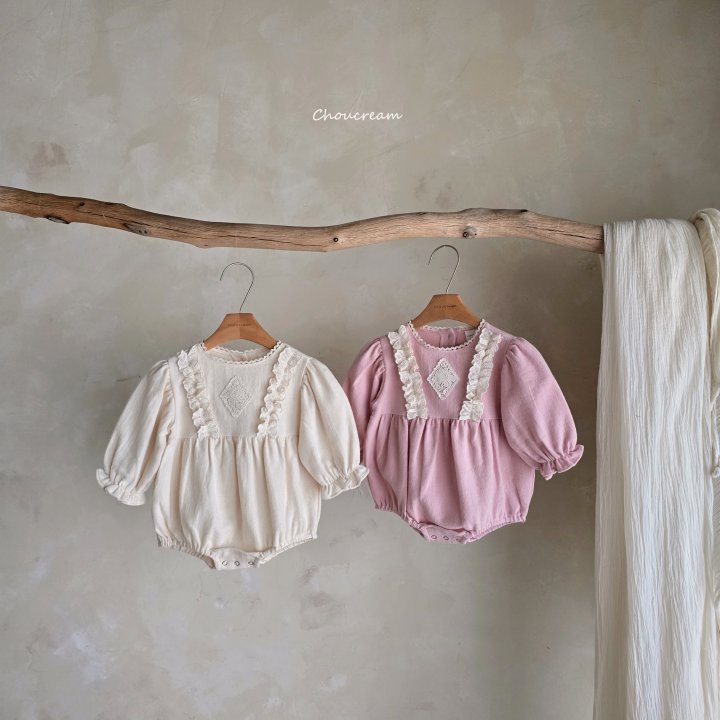 Choucream - Korean Baby Fashion - #babyoutfit - Lily Shirring Suit - 2