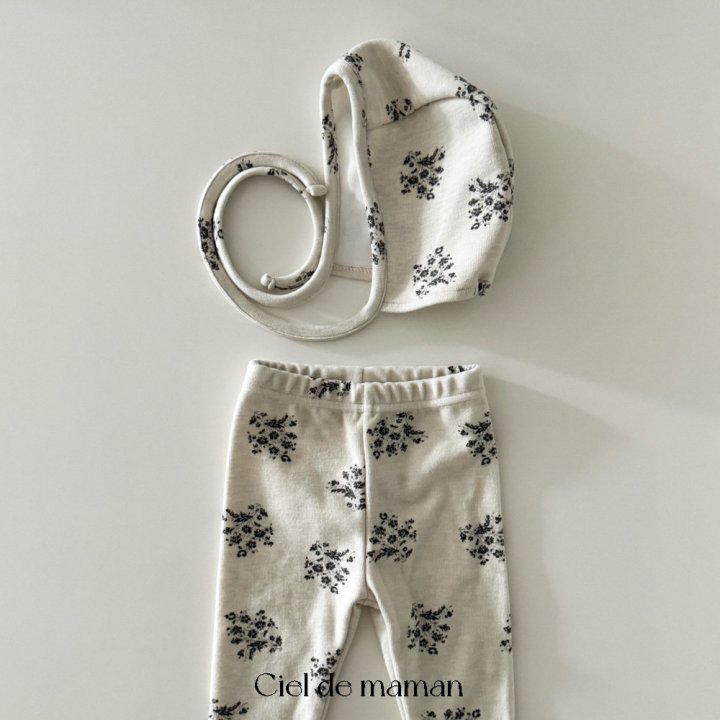 Ciel De Maman - Korean Baby Fashion - #babyboutique - Shua Suit Leggings Bonnet Set - 7