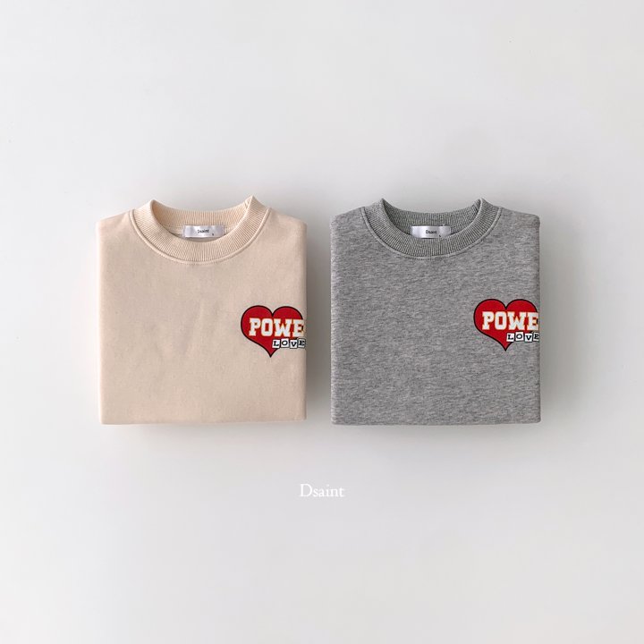Dsaint - Korean Children Fashion - #Kfashion4kids - Power Love Fleece Sweatshirts