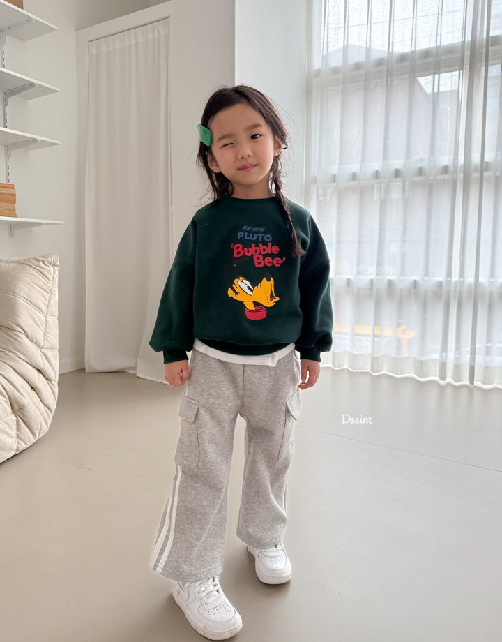 Dsaint - Korean Children Fashion - #designkidswear - Two Stripes Fleece Cargo Pants - 10