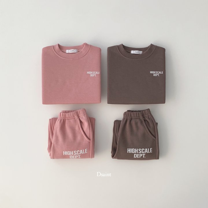 Dsaint - Korean Children Fashion - #kidsshorts - High Scale Fleece Top Bottom Set