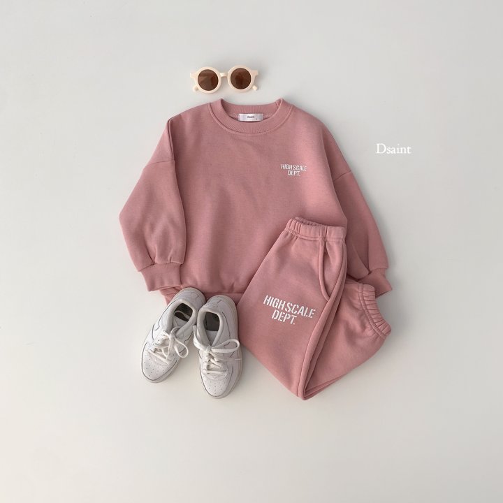 Dsaint - Korean Children Fashion - #minifashionista - High Scale Fleece Top Bottom Set - 7