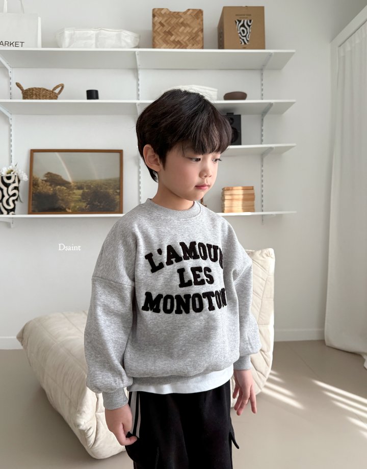 Dsaint - Korean Children Fashion - #todddlerfashion - Monotone Fleece Sweatshirts - 11